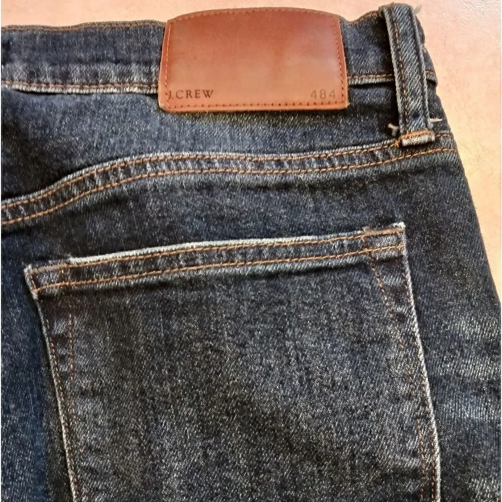 J CREW Men's Jeans Slim 30 x 30 Kurabo 484 Blue Denim Whiskered